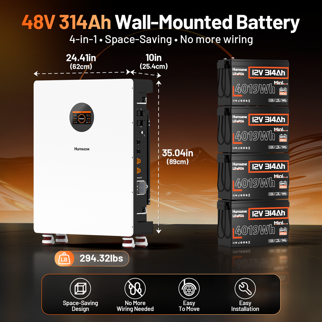 51.2V_314Ah_Wall_Mounted_LiFePO4_Lithium_Battery_in_a_4_in_1_Space_Saving_Design