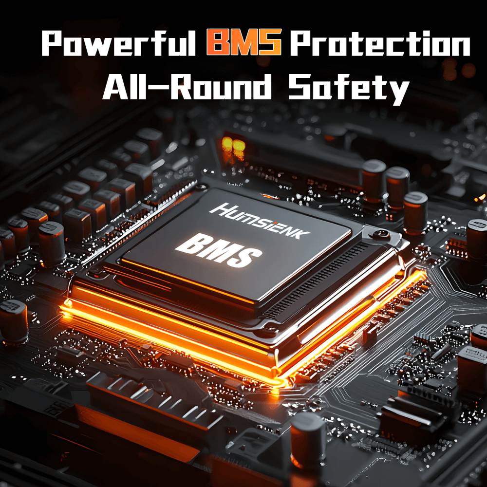 Humsienk 12V 314Ah Mini LiFePO4 lithium battery with 100A BMS protection